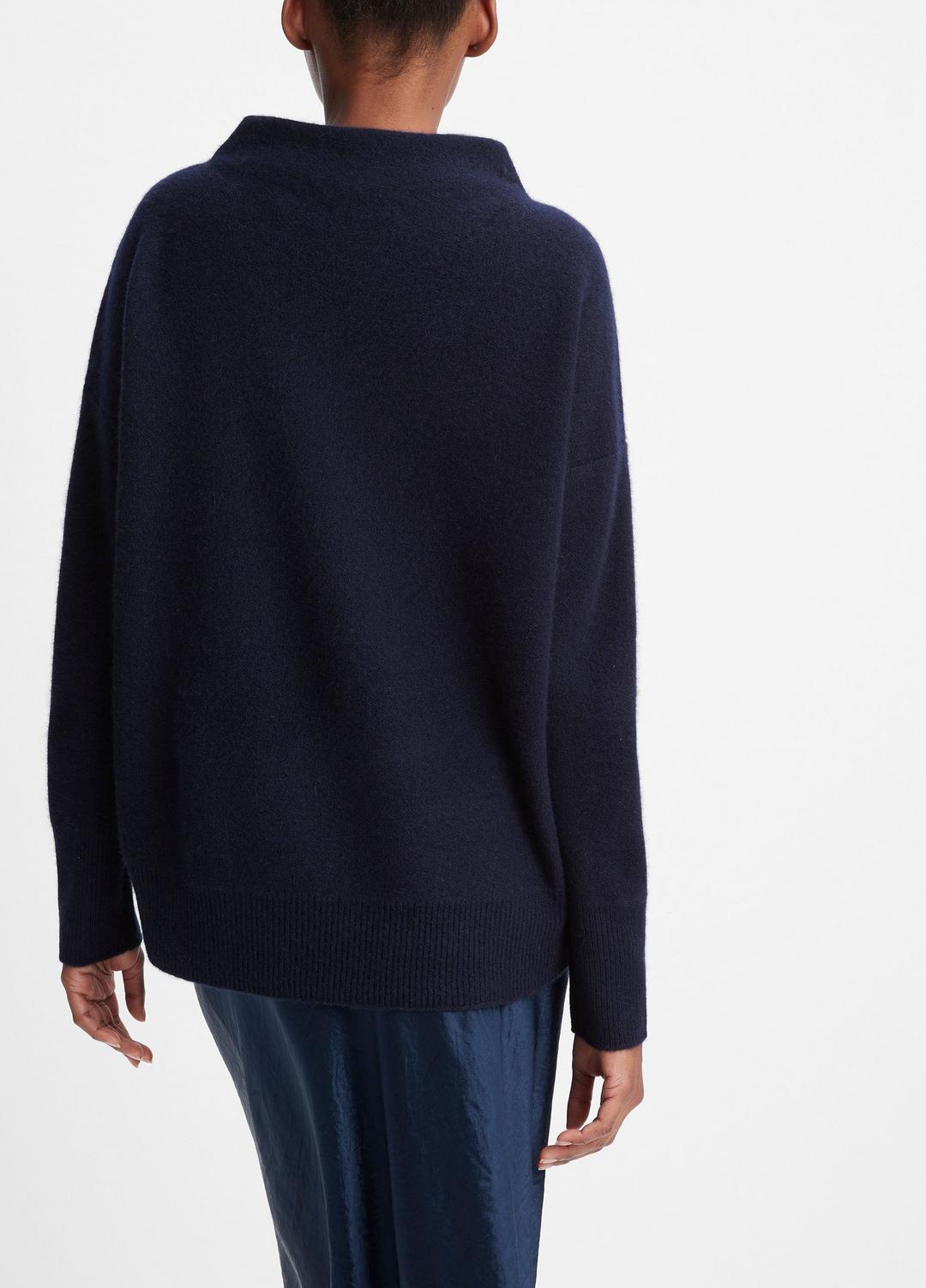 Plush Cashmere Funnel-Neck Sweater in Turtleneck | VINCE Women