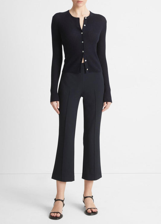 Ribbed Cashmere-Silk Cardigan in Cardigans | VINCE Women