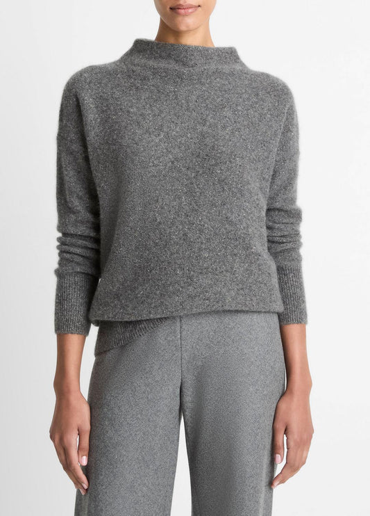 Donegal Cashmere Funnel-Neck Sweater in Turtleneck | VINCE Women