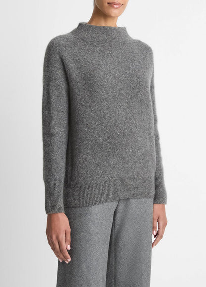 Donegal Cashmere Funnel-Neck Sweater in Turtleneck | VINCE Women