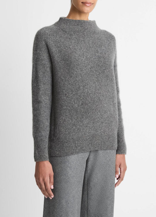 Donegal Cashmere Funnel-Neck Sweater in Turtleneck | VINCE Women