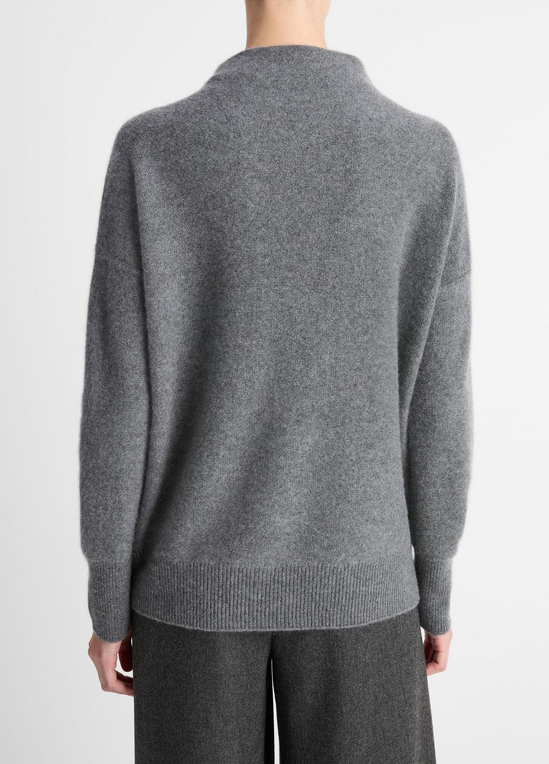 Plush Cashmere Funnel-Neck Sweater in Turtleneck | VINCE Women
