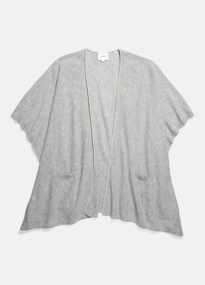 Tipped Jersey-Knit Cashmere Cape in Sweaters | VINCE Women