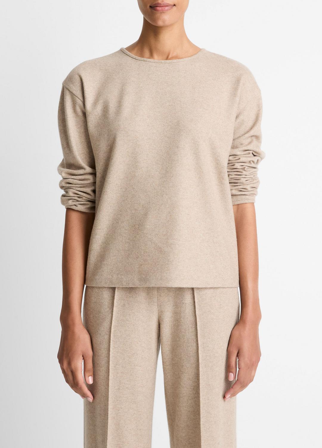 Italian Wool-Blend Lounge Pullover in Sweatshirts & Hoodies | VINCE Women