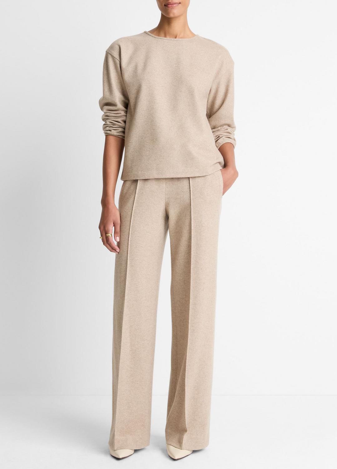 Italian Wool-Blend Lounge Pullover in Sweatshirts & Hoodies | VINCE Women