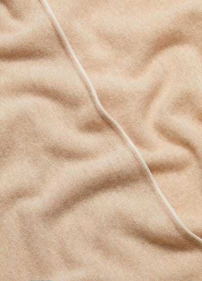 Tipped Jersey-Knit Cashmere Cape in Sweaters | VINCE Women