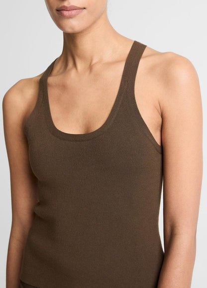 Milano-Stitch Scoop-Neck Sweater Tank in Tank Tops | VINCE Women
