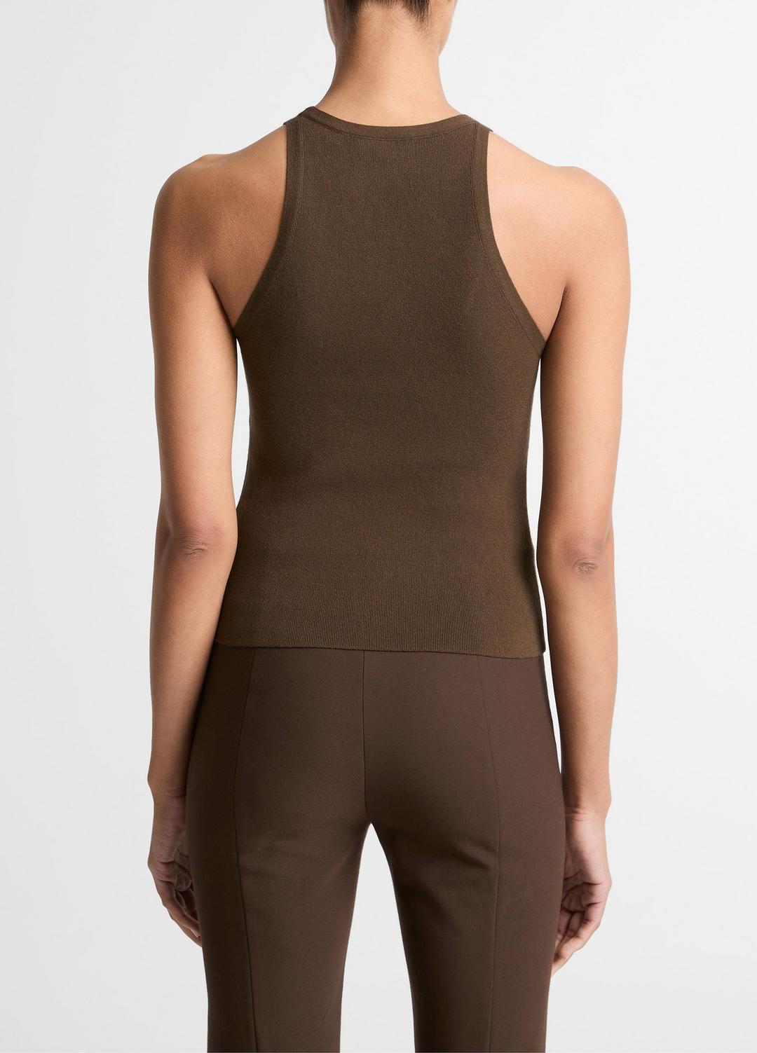 Milano-Stitch Scoop-Neck Sweater Tank in Tank Tops | VINCE Women