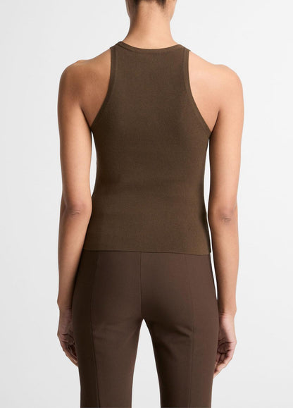 Milano-Stitch Scoop-Neck Sweater Tank in Tank Tops | VINCE Women