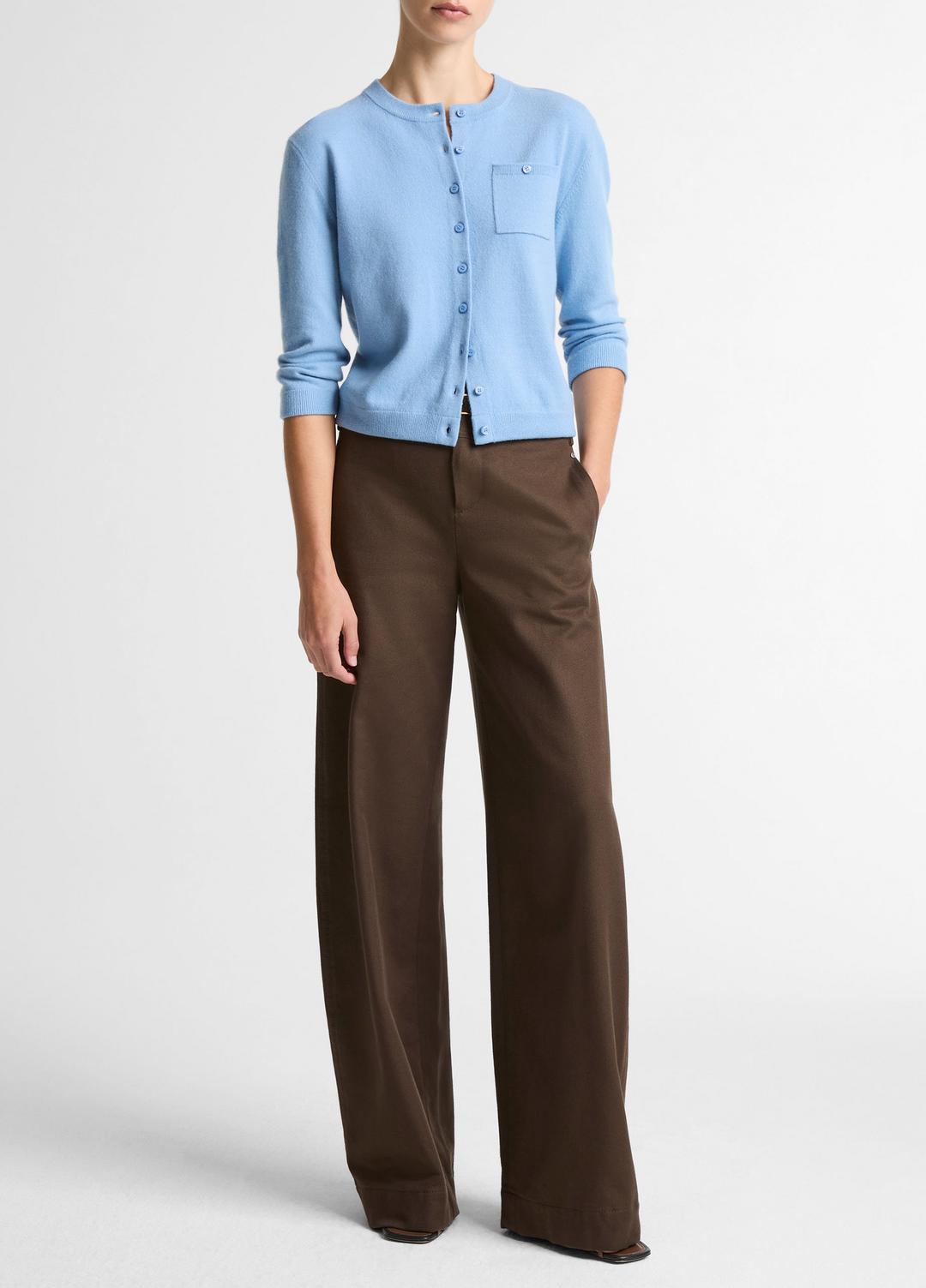 Wool & Cashmere-Blend Pocket Cardigan in Cardigans | VINCE Women