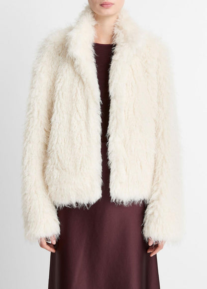 Shaggy Faux-Fur Jacket in Jackets | VINCE Women