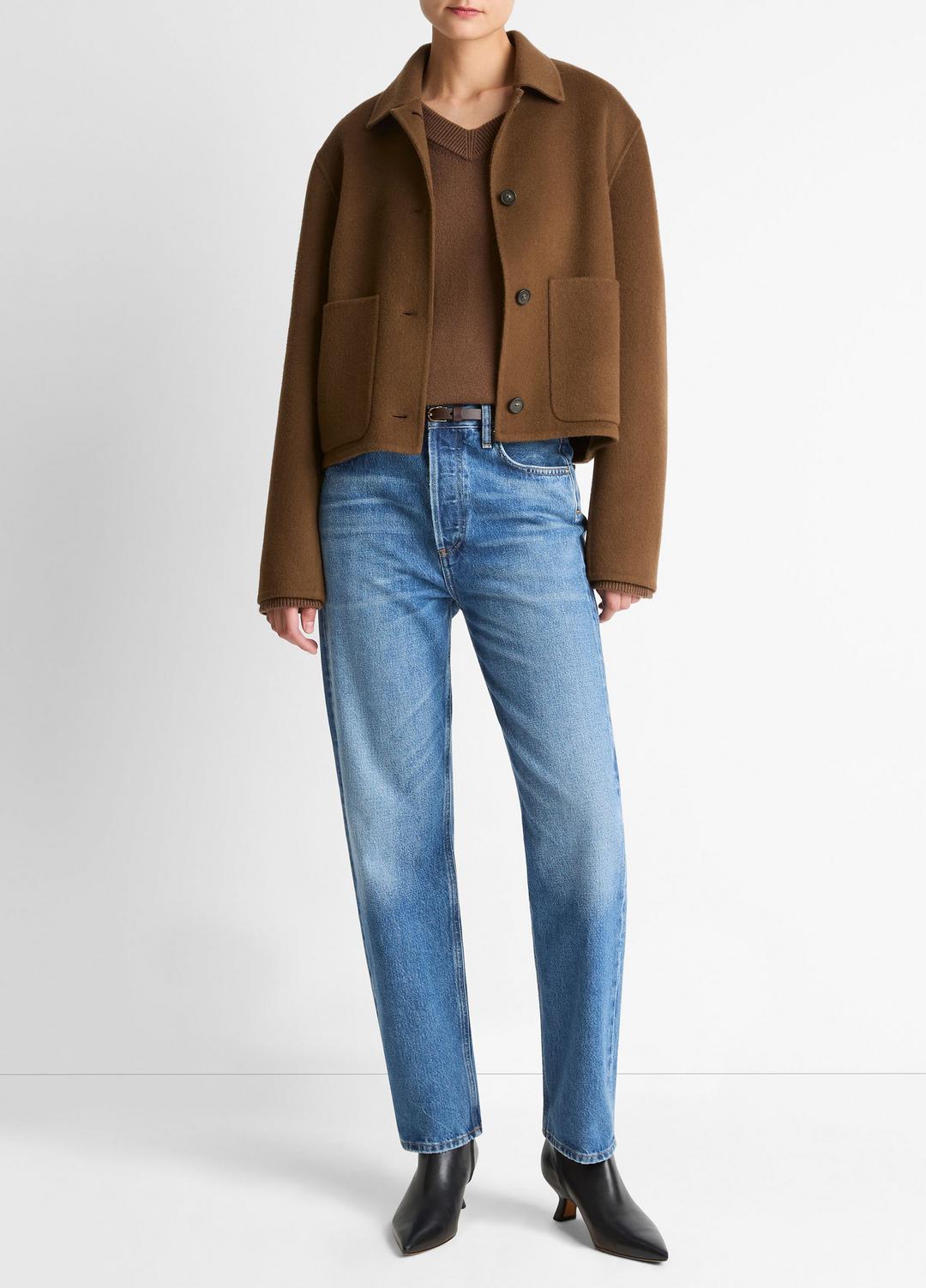 Wool & Cashmere-Blend Short Jacket in Jackets | VINCE Women