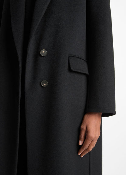 Wool-Blend Single-Breasted Coat in Coats | VINCE Women