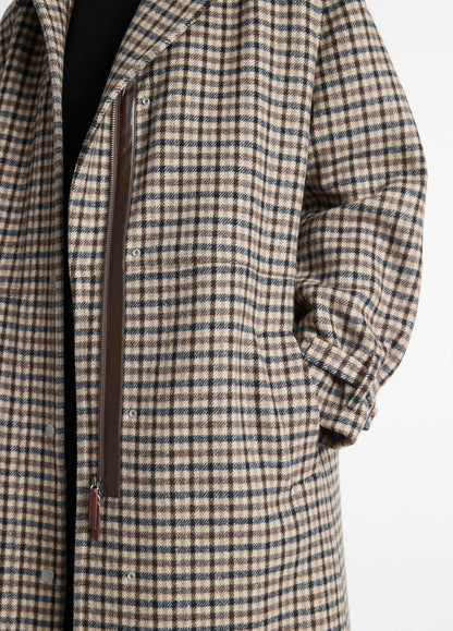 Plaid Car Coat in Coats | VINCE Women