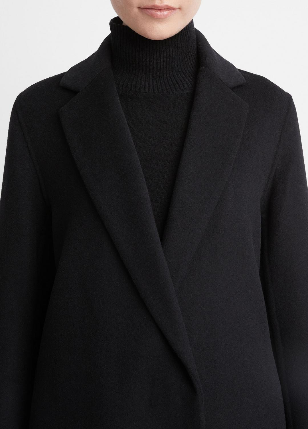 Classic Wool-Blend Straight Coat in Coats | VINCE Women