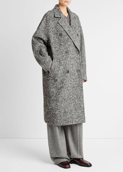 Italian Wool-Blend Overcoat in Coats | VINCE Women