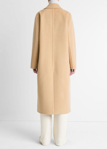 Wool-Blend Single-Breasted Coat in Coats | VINCE Women