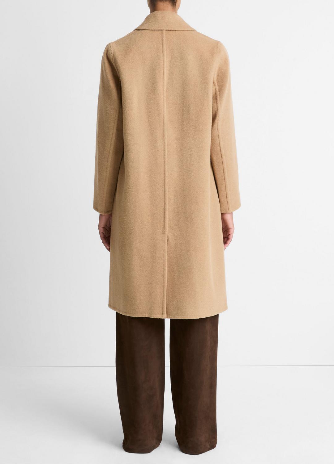 Classic Wool-Blend Straight Coat in Coats | VINCE Women