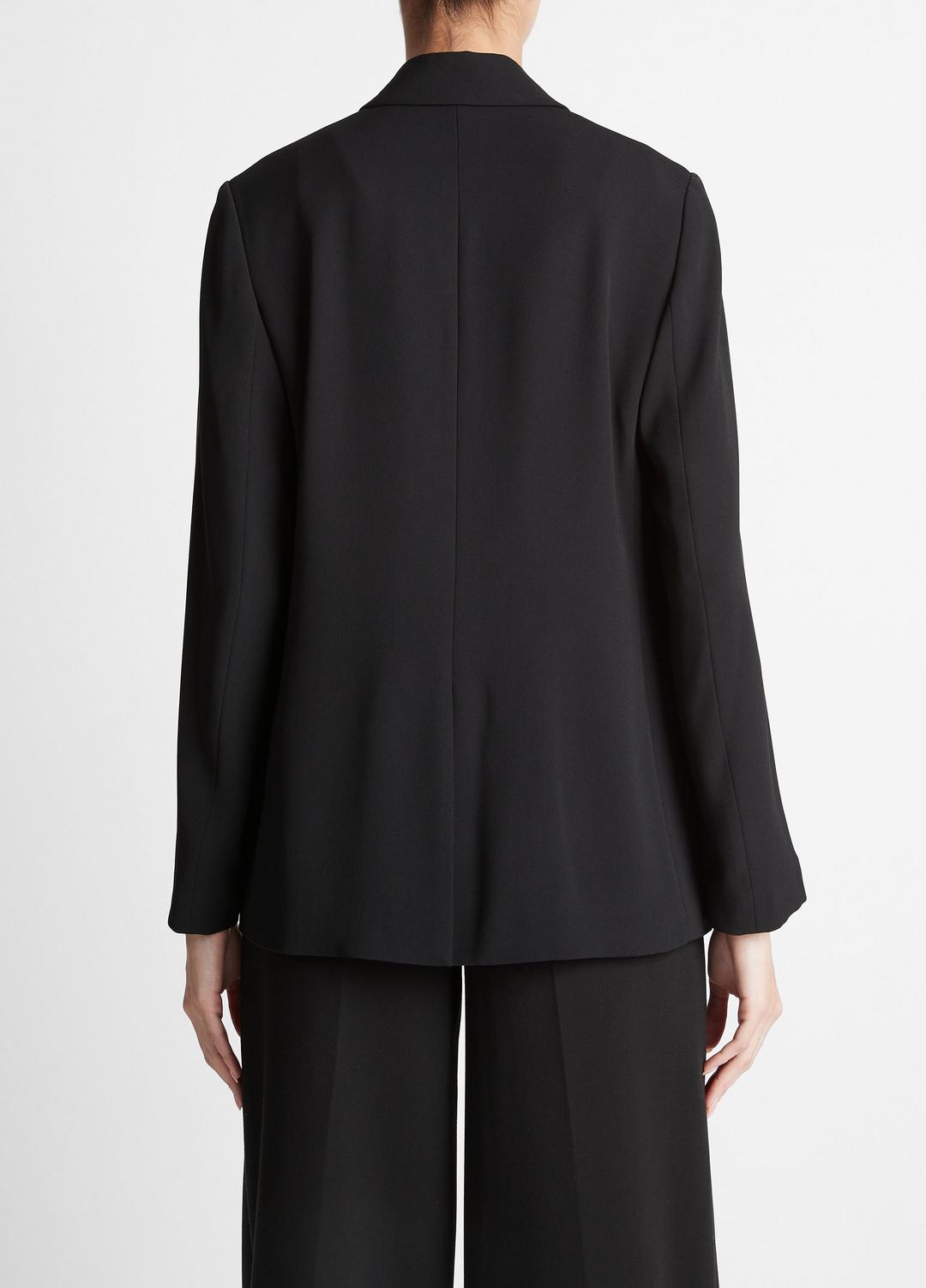 Crepe Double-Breasted Blazer in Blazers | VINCE Women