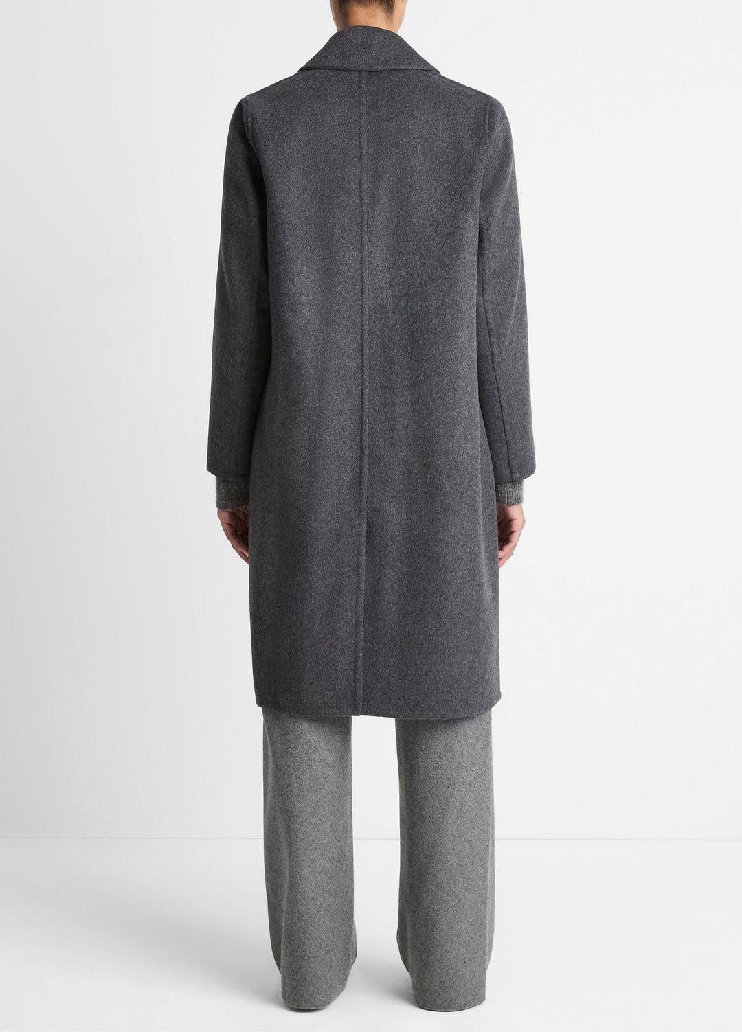 Classic Wool-Blend Straight Coat in Coats | VINCE Women