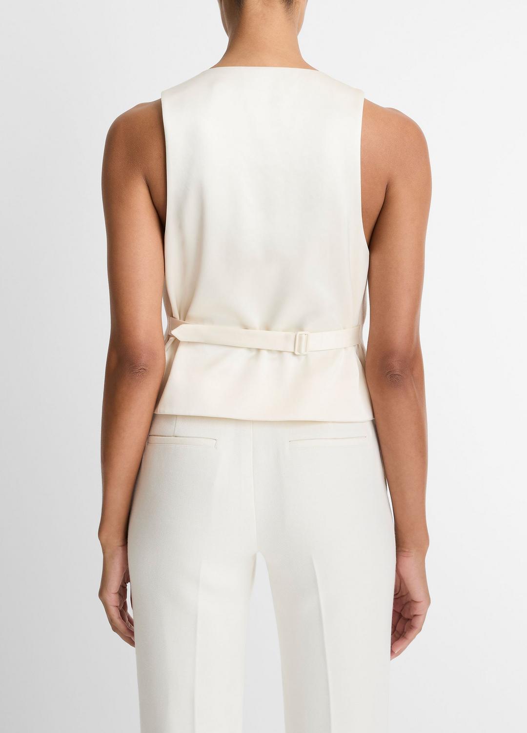 Sculptural Fitted Vest in Vests | VINCE Women