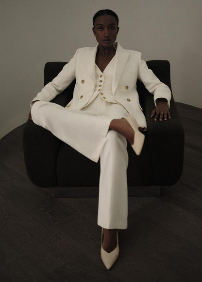 Sculptural Fitted Vest in Vests | VINCE Women