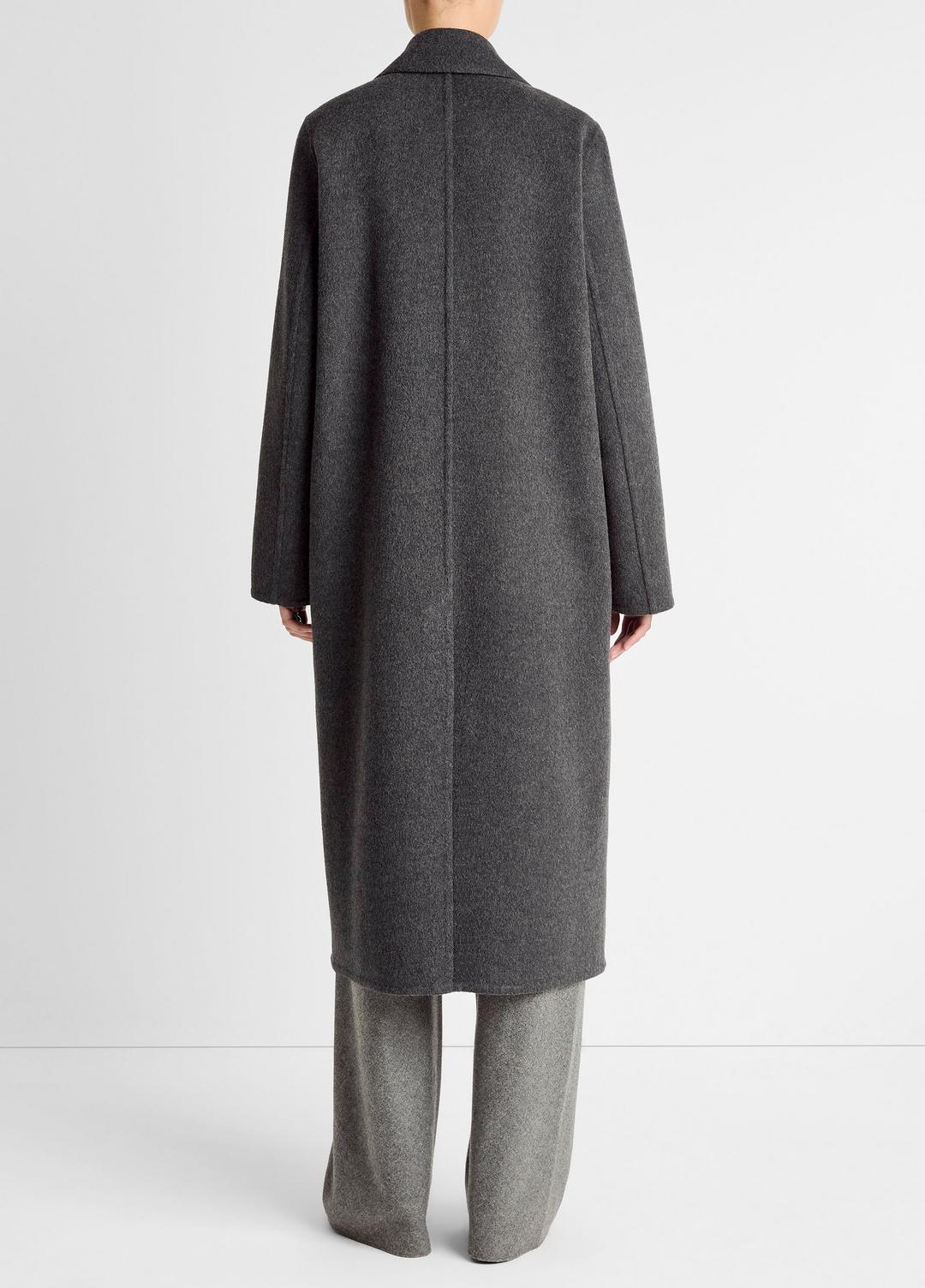 Wool-Blend Single-Breasted Coat in Coats | VINCE Women