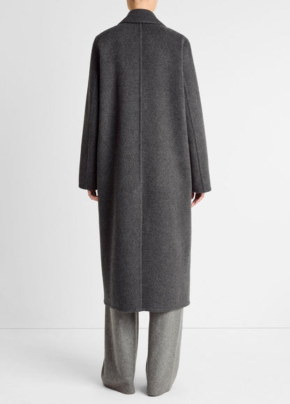 Wool-Blend Single-Breasted Coat in Coats | VINCE Women
