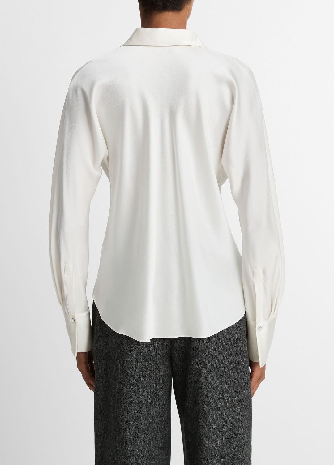 Silk Bias Long-Sleeve Blouse in Long Sleeve | VINCE Women