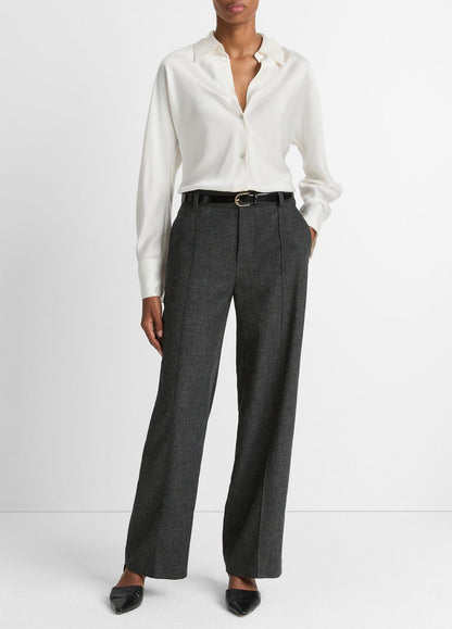 Silk Bias Long-Sleeve Blouse in Long Sleeve | VINCE Women
