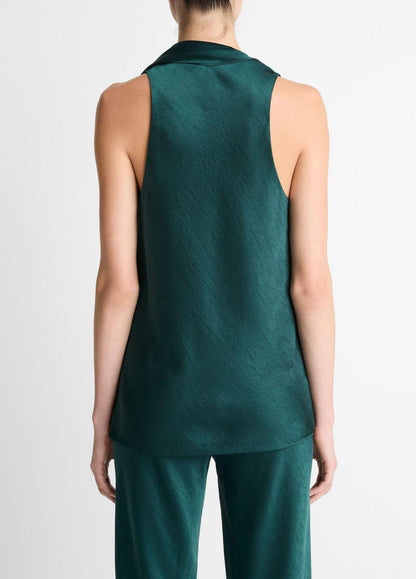 Satin Scarf Top in Tank Tops | VINCE Women