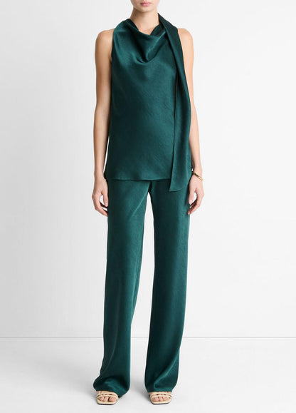 Satin Scarf Top in Tank Tops | VINCE Women