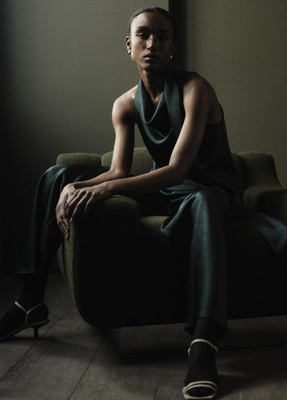 Satin Scarf Top in Tank Tops | VINCE Women