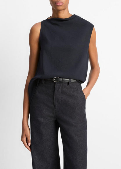 Asymmetrical Draped A-Line Top in Tank Tops | VINCE Women