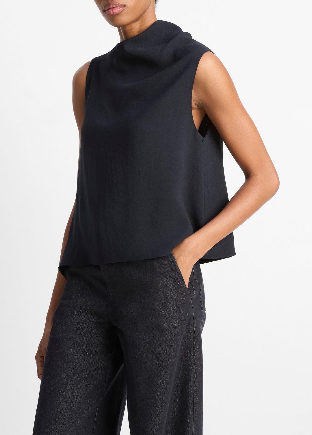 Asymmetrical Draped A-Line Top in Tank Tops | VINCE Women