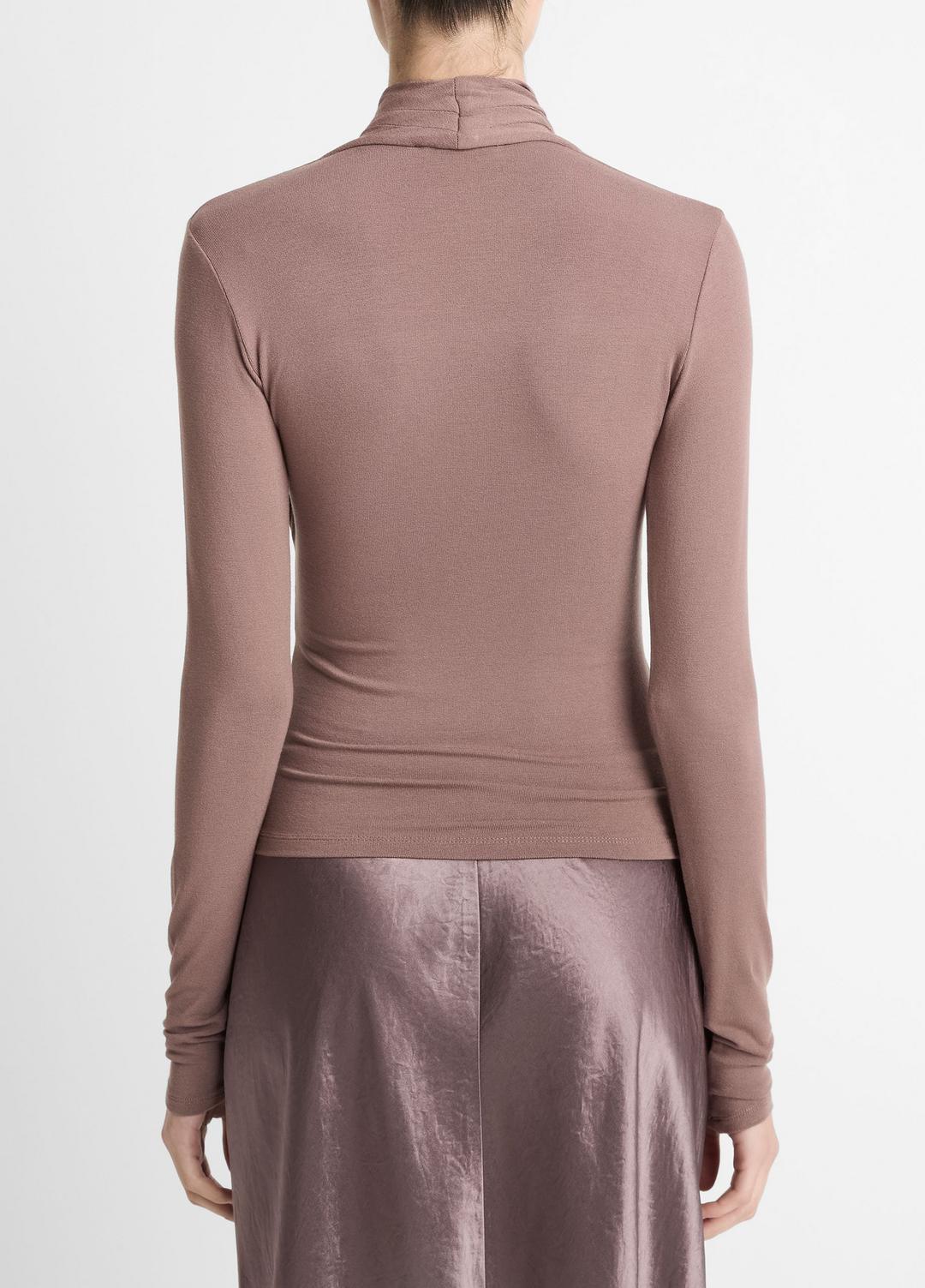 Fixed Wrap Long-Sleeve Top in Long Sleeve | VINCE Women