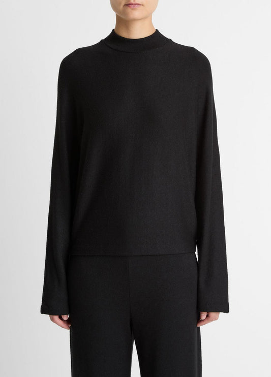 Cozy Dolman-Sleeve Mock-Neck Top in Long Sleeve | VINCE Women