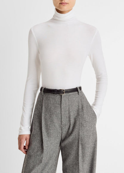 Essential Long-Sleeve Turtleneck Top in Long Sleeve | VINCE Women