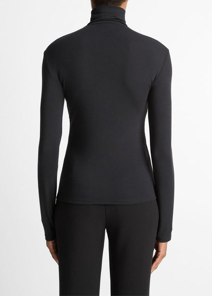 Essential Long-Sleeve Turtleneck Top in Long Sleeve | VINCE Women