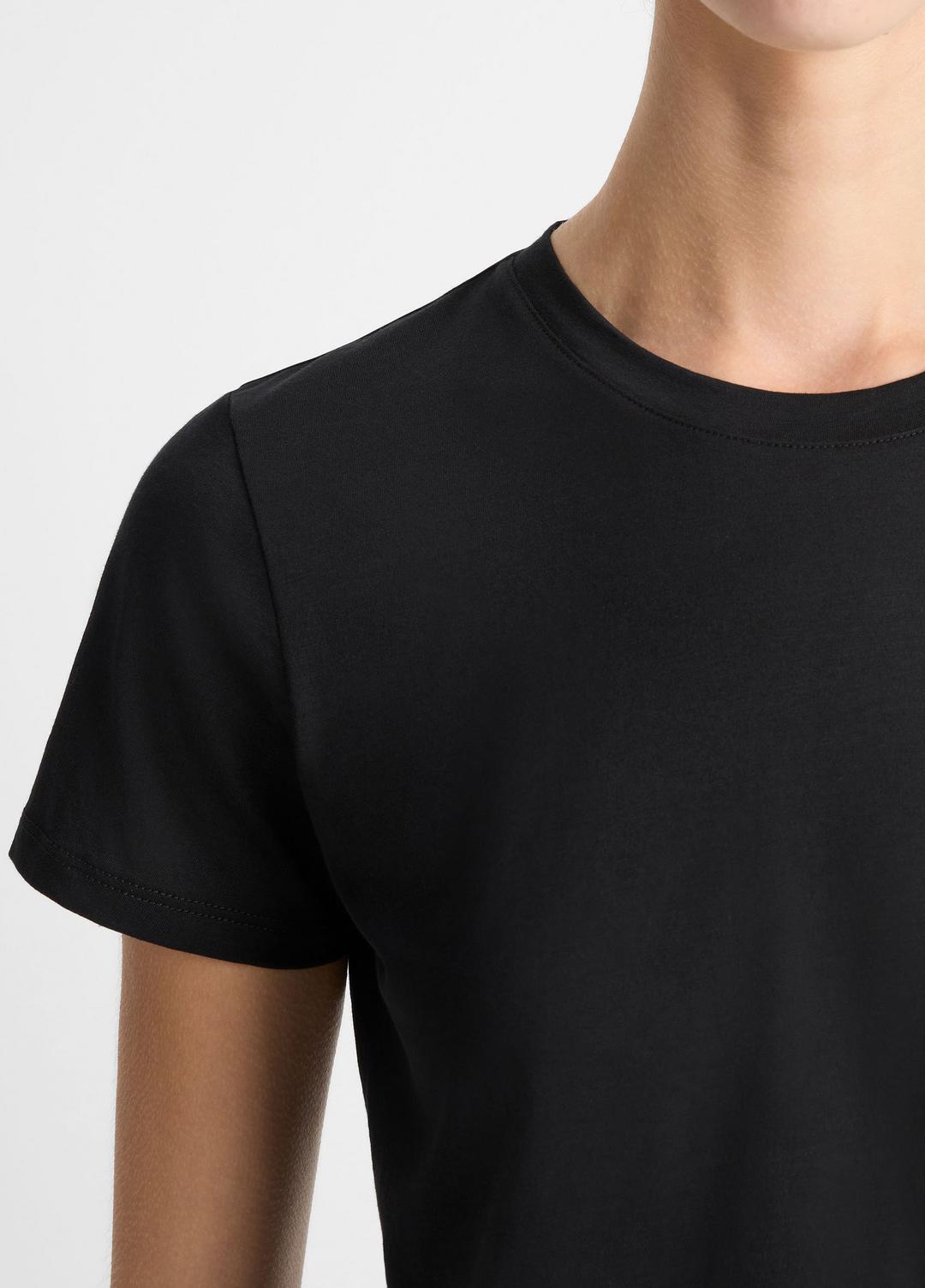 Essential Pima Cotton Crew Neck T-Shirt in Short Sleeve | VINCE Women