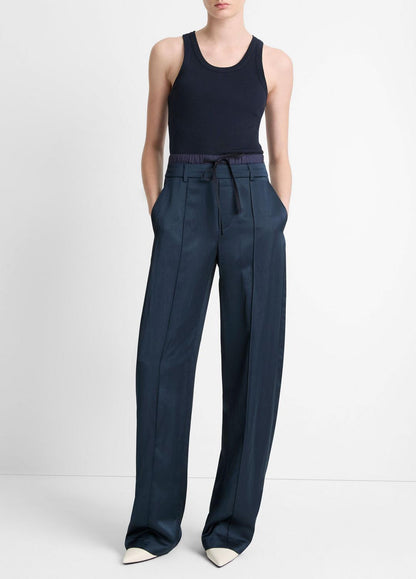 Ribbed Scoop-Neck Tank in Tank Tops | VINCE Women