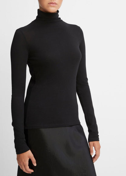 Essential Long Sleeve Turtleneck in Long Sleeve | VINCE Women