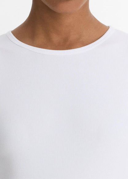 Elbow-Sleeve Crew Neck T-Shirt in Short Sleeve | VINCE Women