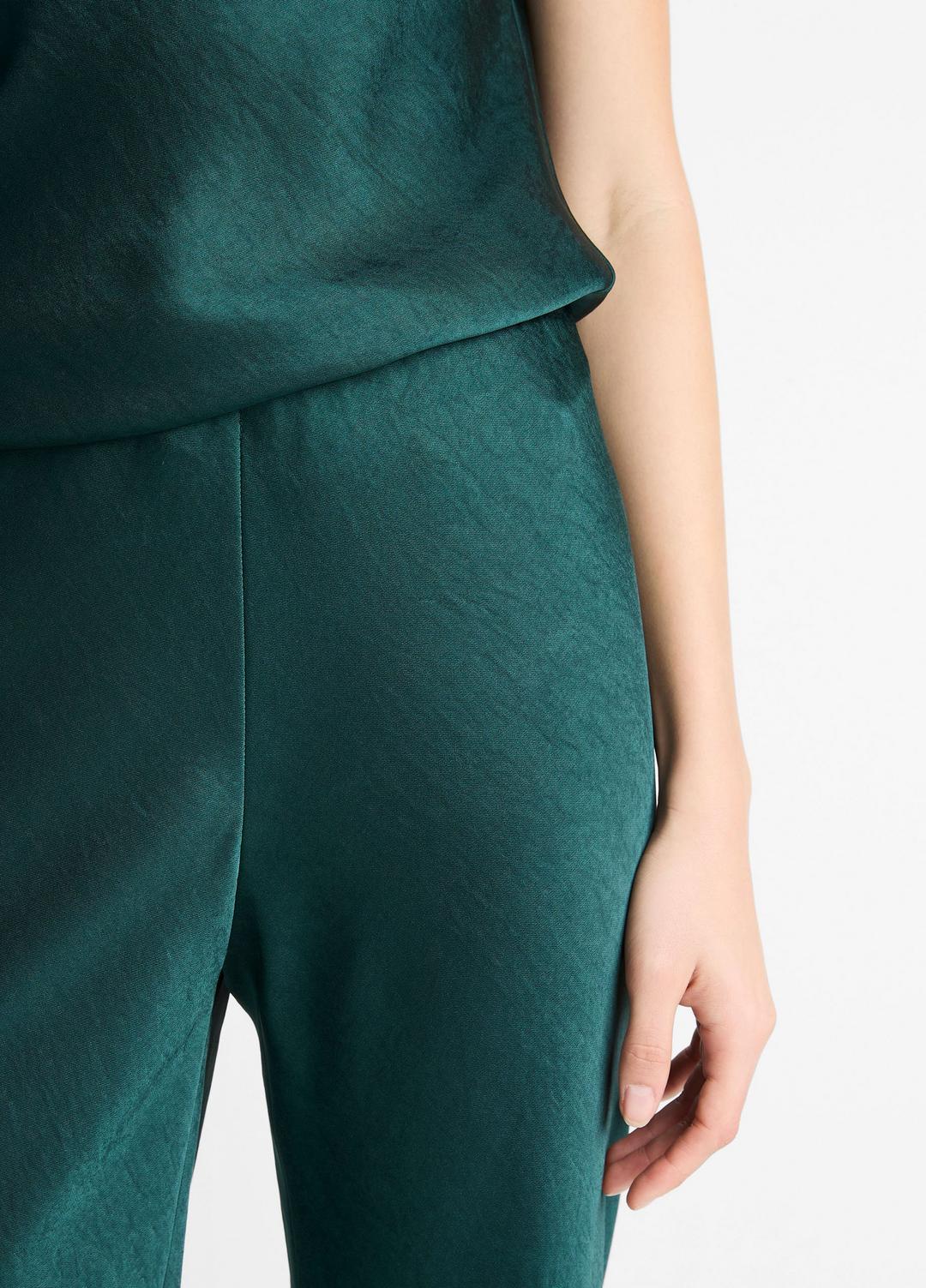 Colette High-Rise Fluid Satin Bias Pant in Trousers | VINCE Women