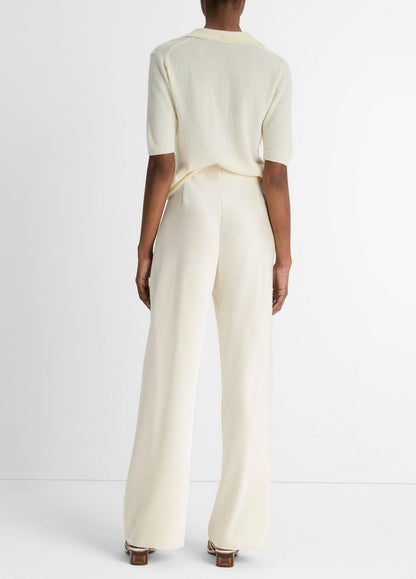 Colette High-Rise Fluid Satin Bias Pant in Pants | VINCE Women