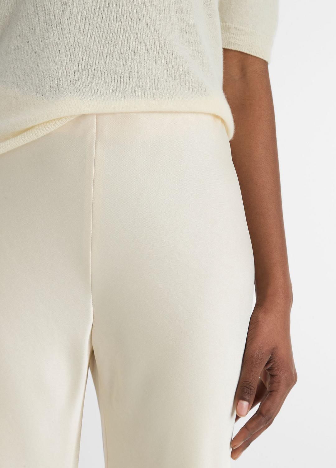 Colette High-Rise Fluid Satin Bias Pant in Pants | VINCE Women