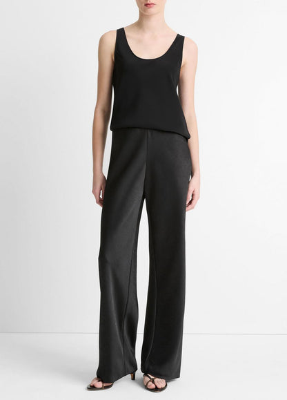 Colette High-Rise Fluid Satin Bias Pant in Trousers | VINCE Women