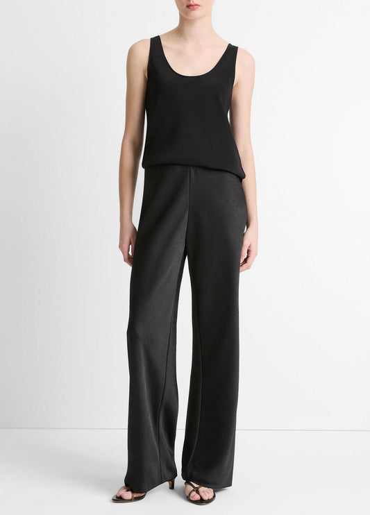Colette High-Rise Fluid Satin Bias Pant in Trousers | VINCE Women