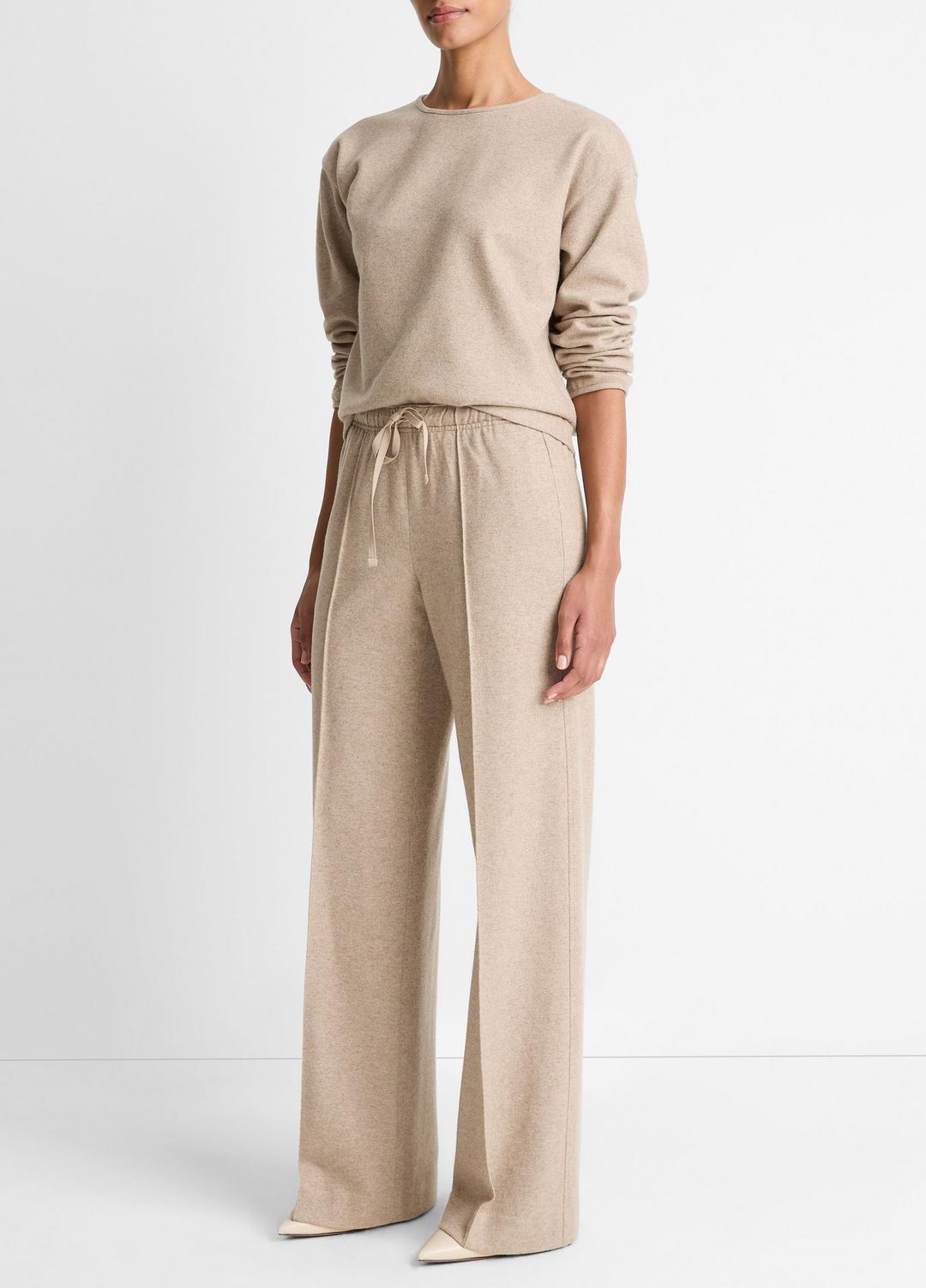 Wool-Blend Tailored Wide-Leg Pant in Wide Leg | VINCE Women