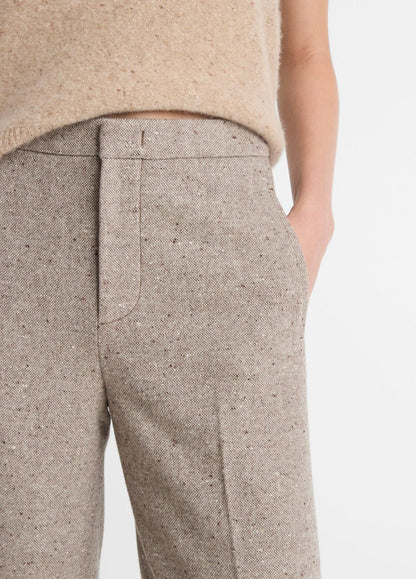 Donegal Wool-Blend Wide-Leg Trouser in Trousers | VINCE Women